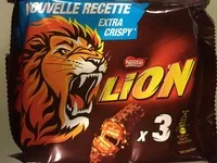 Mängden socker i LION barres chocolatées