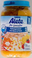 Mängden socker i Rahmgemüse mit Reis und Pute