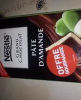 Mängden socker i Grand Chocolat Pâte d'amande Noir