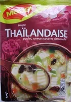 Mängden socker i Soupe Thaïlandaise (poulet, saveurs coco et citronnelle) 