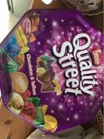 Mängden socker i Quality Street 2 kg Metaldåse