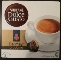 Mängden socker i Nescafe Dolce Gusto Capsules De Café 'Dallmayr Prodomo'