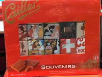 Mängden socker i Of Switzerland SOUVENIRS CHOCOLAT AU LAIT DES ALPES SUISSES