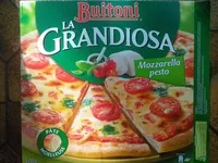 Mängden socker i Pizza La Grandiosa Mozarella pesto