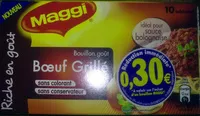 Mängden socker i Bouillon goût Boeuf Grillé