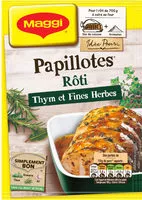 Mängden socker i MAGGI Papillotes Rôti Thym et Fines Herbes 30g