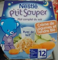 Mängden socker i P'tit Souper Crème de Légumes et Tendre Blé