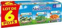 Mängden socker i NESTLE NATURNES Courgettes+Epinards+Potiron-6x130g-Dès 4/6 mois