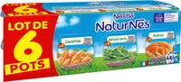 Mängden socker i NESTLE NATURNES Carottes,Haricots Verts,Potiron-6x130g-Dès4/6 mois