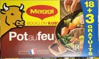 Mängden socker i Bouillon Kub Pot au feu (18+3 gratuits)