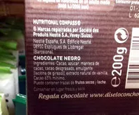 Mängden socker i Chocolate negro para repostería Intenso 65% cacao