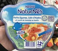 Mängden socker i NaturNes Petits légumes, Colin d'Alaska et coulis de tomates au basilic