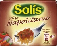 Mängden socker i Salsa napolitana "Solís"