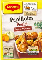 Mängden socker i MAGGI Papillotes Poulet façon Paysanne 32g