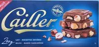 Mängden socker i Lait et noisettes entières