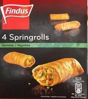 Mängden socker i 4 Spring rolls légumes