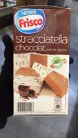 Mängden socker i stracciatella chocolat - Crème glacée chocolat et crème glacée avec morceaux de chocolat aux noisettes gianduja 4%