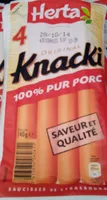 Mängden socker i 4 Original Knacki, 100 % Pur Porc