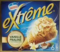 Mängden socker i Extrême Original Cône Vanille Praliné