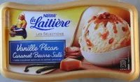 Mängden socker i Glace vanille pécan caramel beurre salé, La Laitière