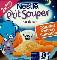 Mängden socker i Carottes, Potiron, Semoule