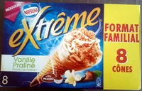 Mängden socker i Extrême vanille praliné