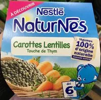 Mängden socker i NaturNes Carottes Lentilles Touche de Thym