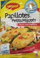 Mängden socker i Papillotes Petits Mijotés façon méridionale