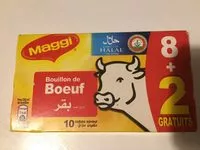 Mängden socker i Bouillon de boeuf halal