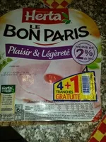 Mängden socker i Le Bon Paris, Plaisir & Légèreté (4 Tranches + 1 Gratuite)