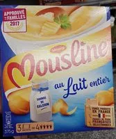 Mängden socker i MOUSLINE Purée au lait entier Format Famille (3x125g)