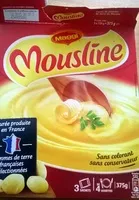 Mängden socker i MOUSLINE purée nature