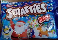 Mängden socker i SMARTIES Edition Noël Mini Boîtes 216g