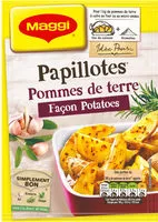 Mängden socker i MAGGI Papillotes Pommes de Terre Façon Potatoes 34g