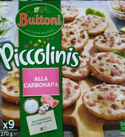 Mängden socker i BUITONI PICCOLINIS Mini-Pizzas surgelées Alla Carbonara 270g