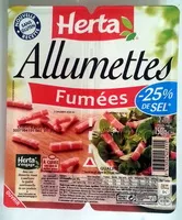 Mängden socker i Allumettes, Fumées (- 25 % de Sel)