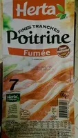 Mängden socker i Fines Tranches, Poitrine Fumée (7 Tranches Fines)