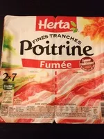 Mängden socker i Fines Tranches, Poitrine Fumée (2 x 7 Tranches Fines)