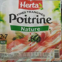 Mängden socker i Fines tranches Poitrine Nature