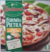 Mängden socker i Pizza de pollo con mozzarella y vegetales