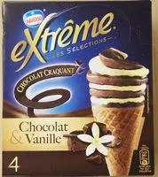 Mängden socker i Cônes Extrême Chocolat Craquant - Vanille et Chocolat