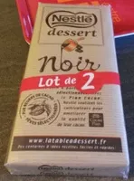 Mängden socker i NESTLE DESSERT Noir 2X205g