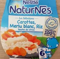 Mängden socker i NESTLE NATURNES Les Sélections Petits Pots Bébé Carottes, Colin, Riz touche de citron -2x200g -Dès 6 mois