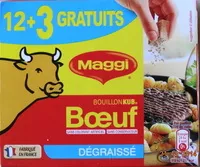 Mängden socker i Bouillon KUB, Boeuf, dégraissé