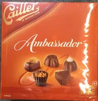 Mängden socker i Ambassador Assortiment de Pralinés
