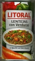 Mängden socker i Vegetal lentejas con verduras