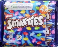Mängden socker i Smarties 4er Multipack