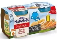 Mängden socker i Nestlé Naturnes - Selección Puré De Verduritas Con Pollo - a Partir De 6 Meses - 2 X 200 G