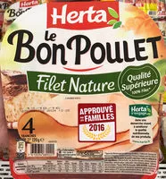 Mängden socker i Le Bon Poulet Filet Nature (4 tranches)
