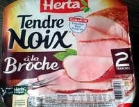Mängden socker i Tendre Noix, à la Broche (2 Tranches)